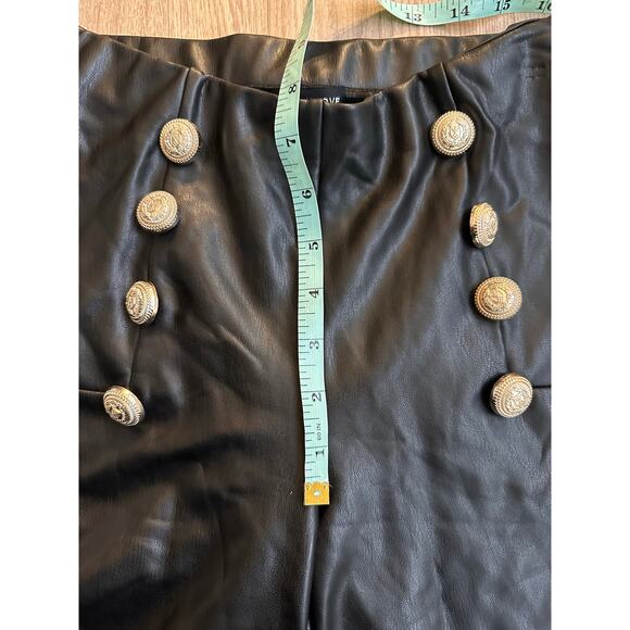 Generation Love Dawson Vegan Leather Button Leggings Black size XS - Picture 7 of 9